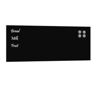 vidaXL Lavagna Magnetica a Parete Nera 80x30 cm Vetro Temperato, lavagna magnetica a parete, lavagna a muro, lavagna cancellabile a secco