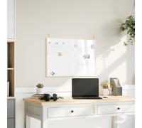 vidaXL Lavagna magnetica con cornice in legno di pino massiccio 80x55 cm