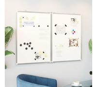 vidaXL Lavagna Magnetica Pieghevole 120x80x1,7 cm in Alluminio