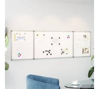 vidaXL Lavagna Magnetica Pieghevole 160x50x1,7 cm in Alluminio, lavagna magnetica pieghevole, lavagna cancellabile a secco, lavagna magnetica cancellabile a secco