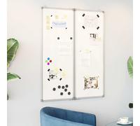 vidaXL Lavagna Magnetica Pieghevole 80x100x1,7 cm in Alluminio, lavagna magnetica pieghevole, lavagna cancellabile a secco, lavagna magnetica cancellabile a secco