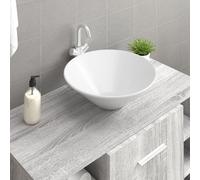 vidaXL Lavandini 2 pz Bianchi 42x42x14 cm in Ceramica