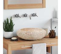 vidaXL Lavandino 40x12 cm in Marmo Crema