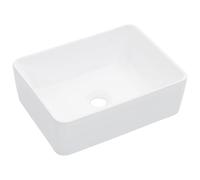 vidaXL Lavandino 40x30x13 cm in Ceramica Bianco