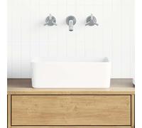 vidaXL Lavandino 40x30x13 cm in Ceramica Bianco