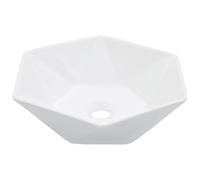 vidaXL Lavandino 41x36,5x12 cm in Ceramica Bianco