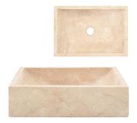 VIDAXL - Lavandino 45x30x12 Cm In Marmo Crema