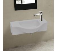 AX Lavabo Ceramica Bagno Bianco Lavandino Toilette Lavatoio 45x25x12cm 0K 141930