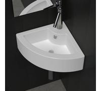 vidaXL Lavandino con Troppopieno 45x32x12,5 cm Bianco