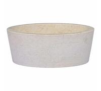 vidaXL Lavandino Crema Ø40x15 cm in Marmo