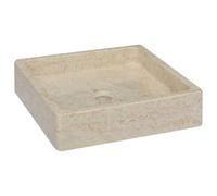 VIDAXL - Lavandino Crema 40x40x10 cm in Marmo