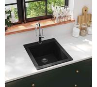 Lavandino Cucina Granito Nero solo Lavello ad Incasso