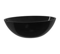 vidaXL Lavandino in Vetro 50x37x14 cm Nero