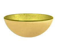 vidaXL Lavandino in Vetro Temperato 30x12 cm Oro