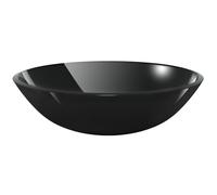vidaXL Lavandino in Vetro Temperato 42 cm Nero Lavabo Lavello Sanitari Bagno