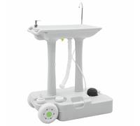 vidaXL Lavandino portatile da campeggio Grigio 72 x 42 x 103 cm