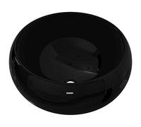 vidaXL Lavandino Tondo in Ceramica Nero 40 x 15 cm