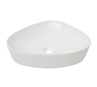 vidaXL Lavandino Triangolare in Ceramica Bianca Arredo Bagno Lavabo Lavello