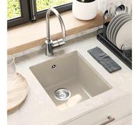 vidaXL Lavello 80% Quarzo e 20% Resina 370 x 460 mm Beige