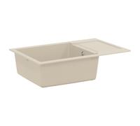 vidaXL Lavello Beige 780 x 500 mm 80% Quarzo e 20% Resina