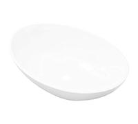 vidaXL Lavello Bianco in Ceramica Lusso Ovale Sanitari Bagno Lavandino Lavabo