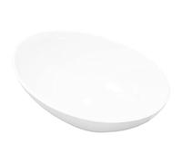 vidaXL Lavello Bianco in Ceramica Lusso Ovale Sanitari Bagno Lavandino Lavabo