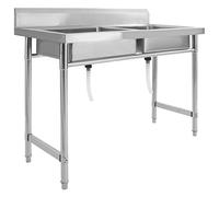 vidaXL Lavello da Cucina a Doppia Vasca Lavandino con Due Vaschette Lavabo per Cucina Accessori da Cucina Sanitari in Acciaio Inossidabile