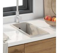 vidaXL Lavello da cucina Beige 21 x 44 x 14 cm Granito