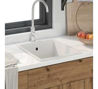 vidaXL Lavello da cucina Bianco 38 x 44 x 20 cm Granito