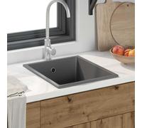 vidaXL Lavello da cucina Grigio 38 x 44 x 20 cm Granito