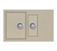 Lavello da cucina in granito vasca doppia beige
