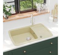 Lavello Da Cucina In Granito Vasca Singola Beige
