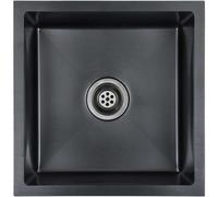 VIDAXL - Lavello Da Cucina Lavorato A Mano Con Filtro Nero Acciaio Inox - SPEDIZIONE GRATUITA