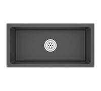 vidaXL Lavello da Cucina Lavorato a Mano Elegante Lavabo Lavandino Artigianale Antiruggine Arredi Cucina in Acciaio Inossidabile Nero