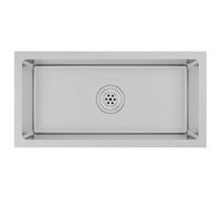 vidaXL Lavello da Cucina Lavorato a Mano Elegante Lavabo Lavandino Artigianale Antiruggine Arredi Cucina in Acciaio Inossidabile Satinato