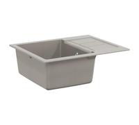 vidaXL Lavello Grigio 620 x 500 mm 80% Quarzo e 20% Resina