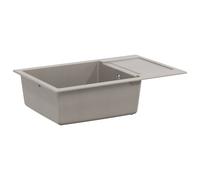 vidaXL Lavello Grigio 780 x 500 mm 80% Quarzo e 20% Resina