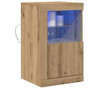 vidaXL Armadio di Stoccaggio Moderno in Rovere Artisan con Mensola Flottante Legno Ingenerizzato Mobili Eleganti per Casa e Ufficio Design Sottile