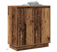 vidaXL Mobile con LED in Legno Antico 71x34,5x75 cm in Legno ingegnerizzato