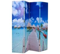 vidaXL Legno di Abete Parete Divisoria 160x170 cm Spiaggia Paravento Separè
