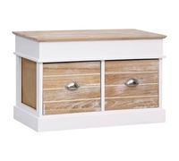 AX Cassapanca Panca Ingresso Cassa 2Cassetti Casa Panche 70x35x45cm Nuovo 284079