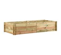 vidaXL Legno di Pino Fioriera da Giardino Letto Vegetale Portafiori Ortaggi