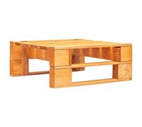 vidaXL Legno di Pino Impregnato Ottomana da Giardino con Pallet Robusto Stile Rustico Sedia Sgabello Esterni Marrone 60x60x25 cm