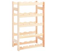 AX Porta Vini 20Bottiglie 43x25x70cm Legno Pino Rustico PortaBottiglie 0K 286193