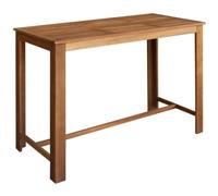 vidaXL Legno Massello di Acacia Tavolo da Bar 150x70x105 cm Tavolino Alto