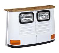 vidaXL Legno Massello di Mango Credenza Camion Bianco Mobile Armadietto Madia