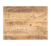 vidaXL Legno Massello di Mango Piano per Tavolo Ripiano Superiore del Tavolo Accessori per Tavolo Elementi di Arredo Mobile 25-27 mm 80x70 cm