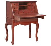 VIDAXL - Scrittoio Marrone 78x42x103 cm in Legno Massello di Mogano