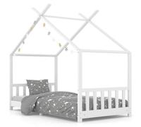 VIDAXL - Giroletto Per Bambini Bianco In Massello Di Pino 90x200 Cm - SPEDIZIONE GRATUITA