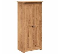 vidaXL Armadio Panama legno massello pino 2 ante con ripiani appendiabiti 80x50x171,5 cm Naturale